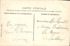 VINTAGE POSTCARD In Morvan Lake of Settons View of constructions of the State