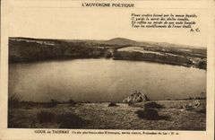 VINTAGE POSTCARD Gour de Tazenat Auvergne