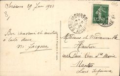CPA Soissons La Rue de la Buerie Militaria