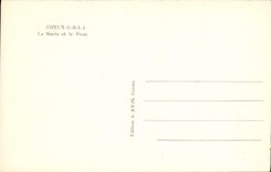 CPA Gizeux La Mairie et la Poste