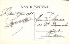 VINTAGE POSTCARD Holy Etienne Town hall