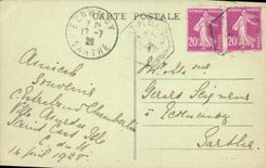 El St de la POSTAL de la VENDIMIA echó la playa tiene alta marea