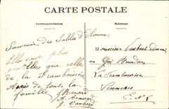 POSTAL de la VENDIMIA con Sables d'Olonne el folklore