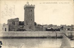 POSTAL de la VENDIMIA con Sables d'Olonne la torre de Arundel