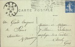 VINTAGE POSTCARD Paris Panorama Taken of Tours Notre Dame