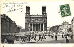 CPA Paris Eglise Saint Vincent de Paul
