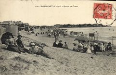 VINTAGE POSTCARD Pornichet Seen Of the Beach