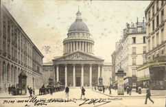 CPA Paris Le Pantheon et la Rue Soufflot