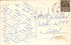 VINTAGE POSTCARD Langrune Villas On Cliff