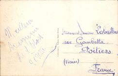 VINTAGE POSTCARD Island of Brehat the Cross Saint Michel and the Village of Birlo