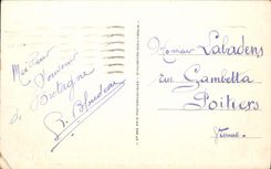 VINTAGE POSTCARD Holy Guenole Penmarch the Rock of the Cross