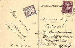 VINTAGE POSTCARD Millau View