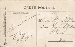 VINTAGE POSTCARD Happy New Year Woman Children