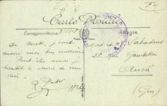 VINTAGE POSTCARD Berck Beach the Hour of the Tide Ass Mule