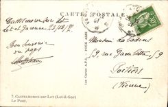 CPA Castelmoron Le pont