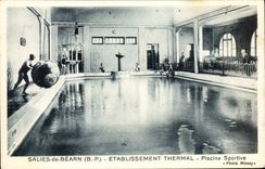 CPA Salies de Bearn Etablissement Thermal Piscine sportive 