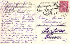 VINTAGE POSTCARD Dirtied of Bearn the casino