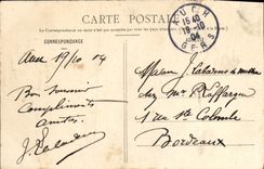 VINTAGE POSTCARD At the edge of the Lake