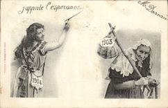 VINTAGE POSTCARD Fantasy Hope