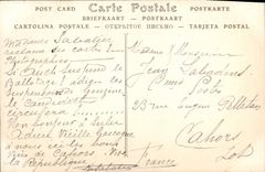 Fortalecimientos de Cahors de la POSTAL de la VENDIMIA viejos el Saint Michel de la puerta