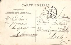 VINTAGE POSTCARD Museum of Cahors Sarcophagus Gallo Romain