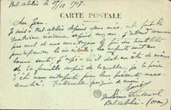 VINTAGE POSTCARD Sidi Bel Abbès the Public garden the death of Orphee