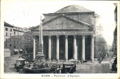 POSTAL Roma de la VENDIMIA el d Agrippa del panteón
