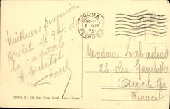 POSTAL Roma Arco di Tito de la VENDIMIA