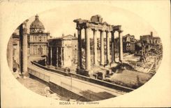 Romano de Roma Foro de la POSTAL de la VENDIMIA