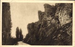 VINTAGE POSTCARD the White Road of Fontgombaud