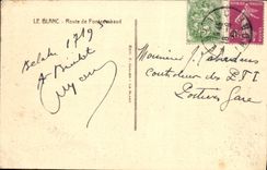 VINTAGE POSTCARD the White Road of Fontgombaud