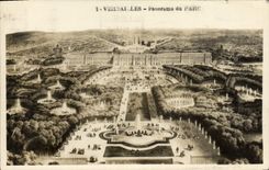 VINTAGE POSTCARD Versailles Panorama of the park