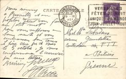 VINTAGE POSTCARD Versailles Panorama of the park