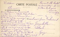 POSTAL de la VENDIMIA las grandes cáscaras de la guerra de 420 alrededores alemanes de Verdún Militaria