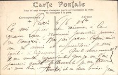 VINTAGE POSTCARD Paris the Large Wheel Seen On the Eiffel Lathe