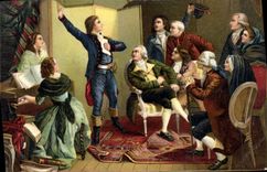 CPA Rouget de Lisle chantant La Marseillaise 