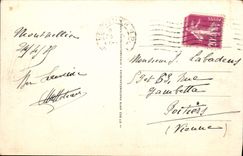 VINTAGE POSTCARD Montpellier Places Comedy Tram