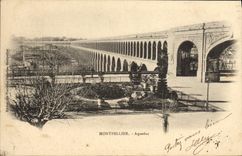 VINTAGE POSTCARD Montpellier Aqueduct
