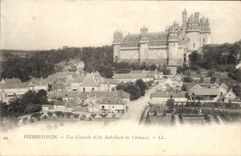 VINTAGE POSTCARD Pierrefonds View Western Southern part of the Castle