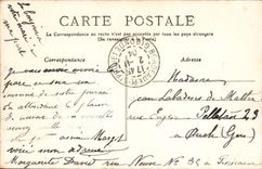 Parque entrado Burdeos de la POSTAL de la VENDIMIA de Burdeos