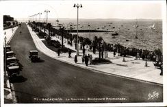 CPA Arcachon Le Nouveau Boulevard Promenade