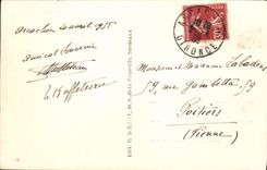 VINTAGE POSTCARD Arcachon the New Boulevard Walk