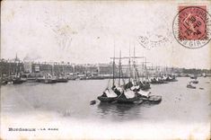 CPA Bordeaux La Rade Bateaux