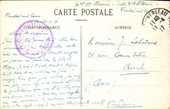 VINTAGE POSTCARD Palate De Fontainebleau Seen On I' Etang Of Carps