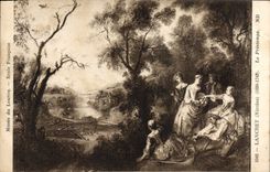 CPA Lancret Le Printemps Paris Musee du Louvre 