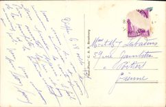 Opinión de Dieppe de la POSTAL de la VENDIMIA de la playa