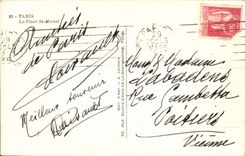 MODERN CARD Paris Places St Michel