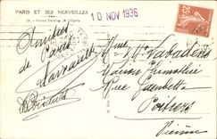 VINTAGE POSTCARD Paris Staircase of the opera