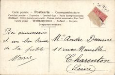 VINTAGE POSTCARD Fantasy Child Swing