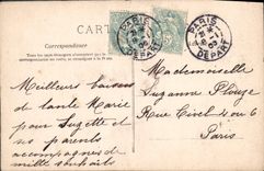 VINTAGE POSTCARD Fantasy Woman with the bill hook